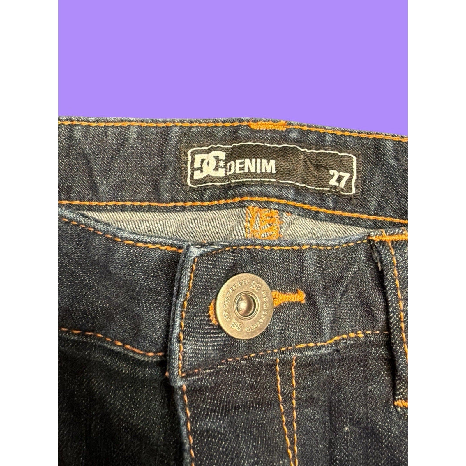DC Denim logo Mini Skirt Skater Y2K Vintage - Size 27