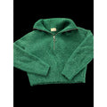 Wilfred Free Aritzia Green Alpaca Blend Quarter Zip Sweater Size XXS