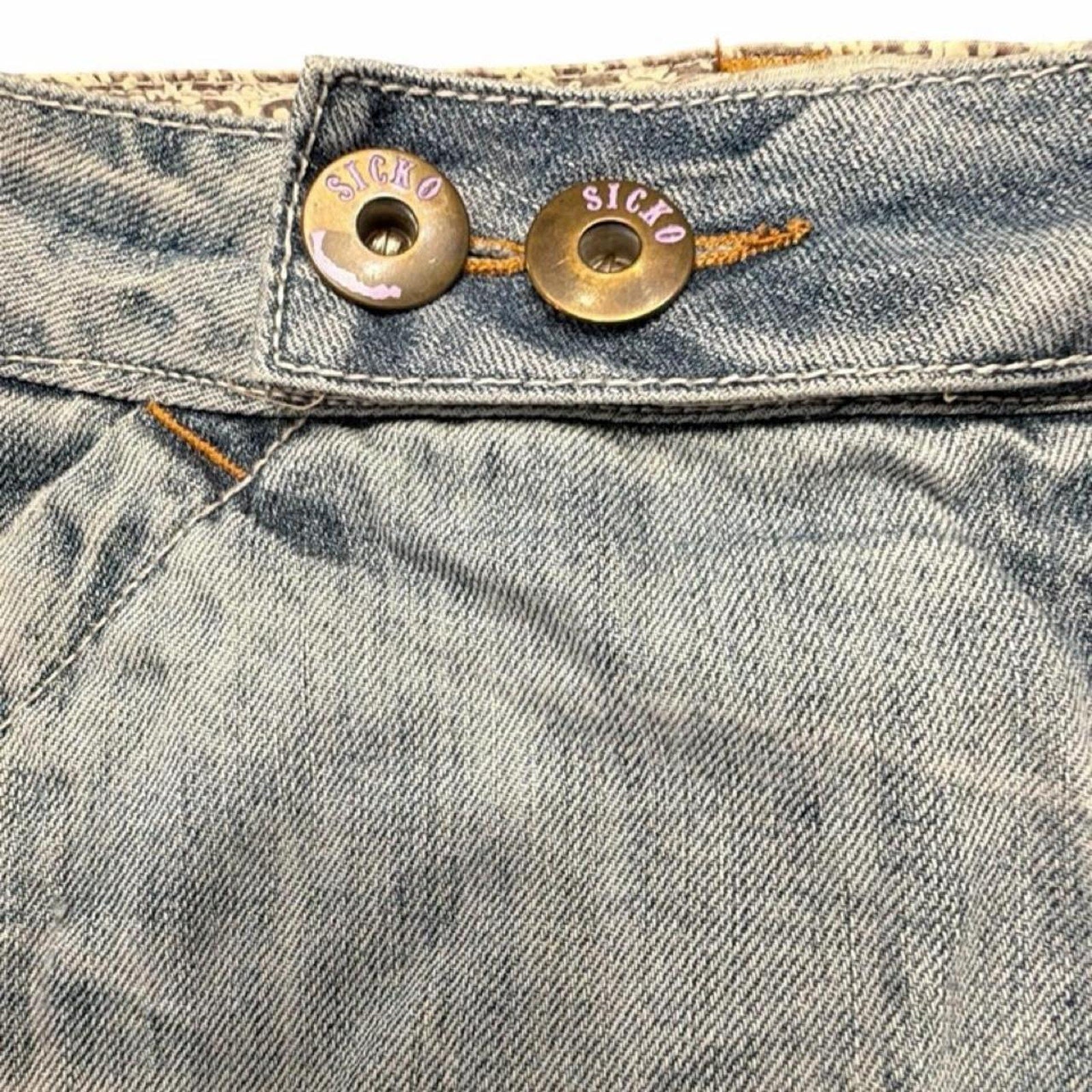 Y2k low rise denim mini