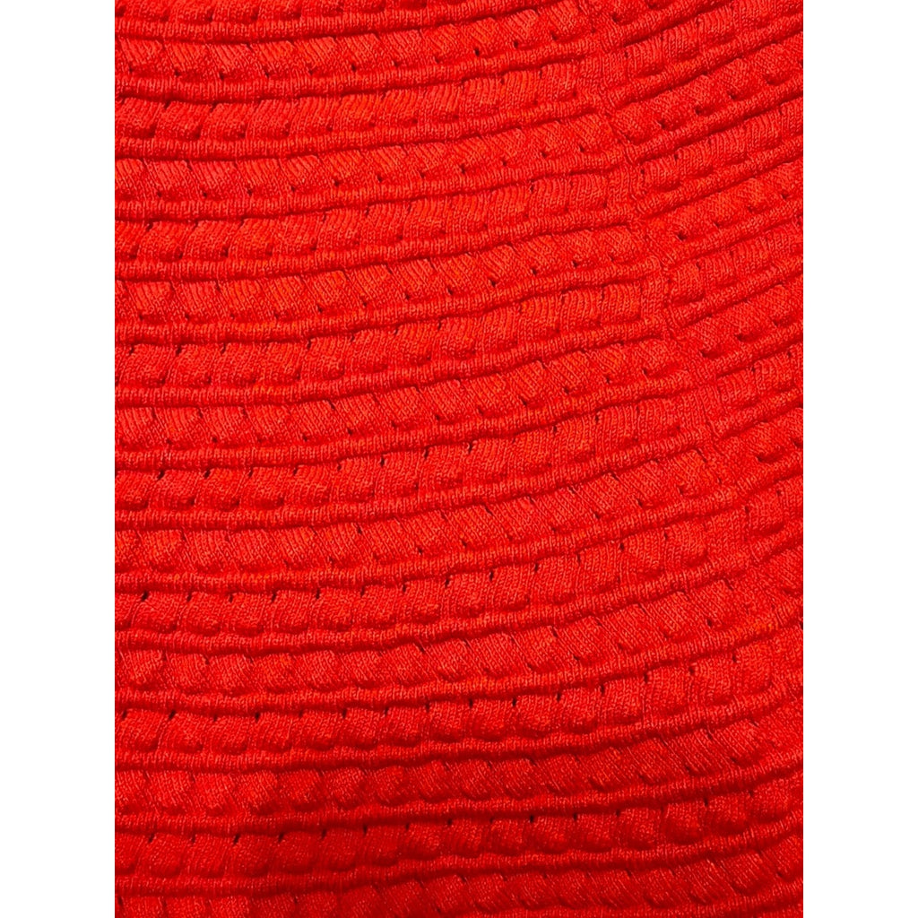 Theory Rortie Prosecco Red/ Orange Textured A-Line Skater Skirt