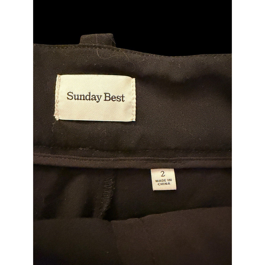 Sunday Best by Aritzia Rider Pleated Micro Mini Skirt – Black Size 2