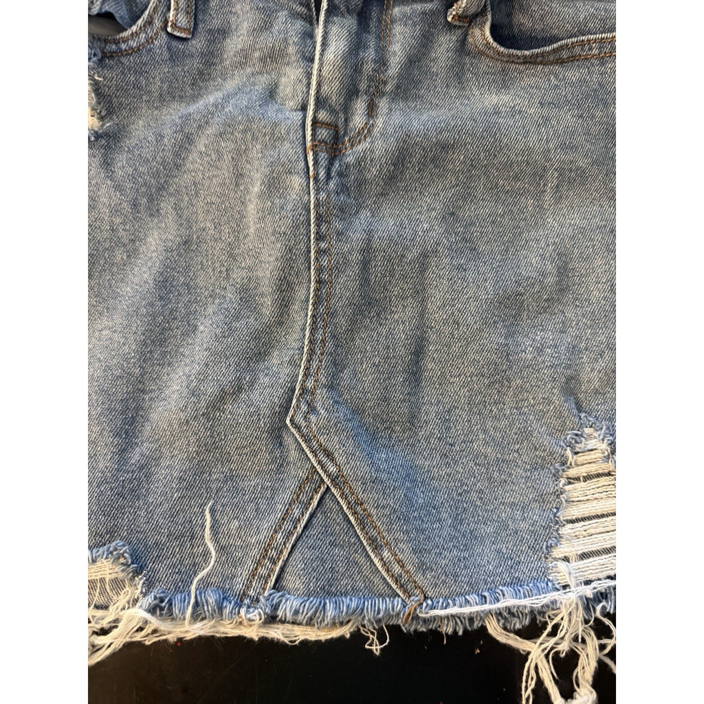 Mossimo Distressed Denim Mini Skirt — Y2K Target Find