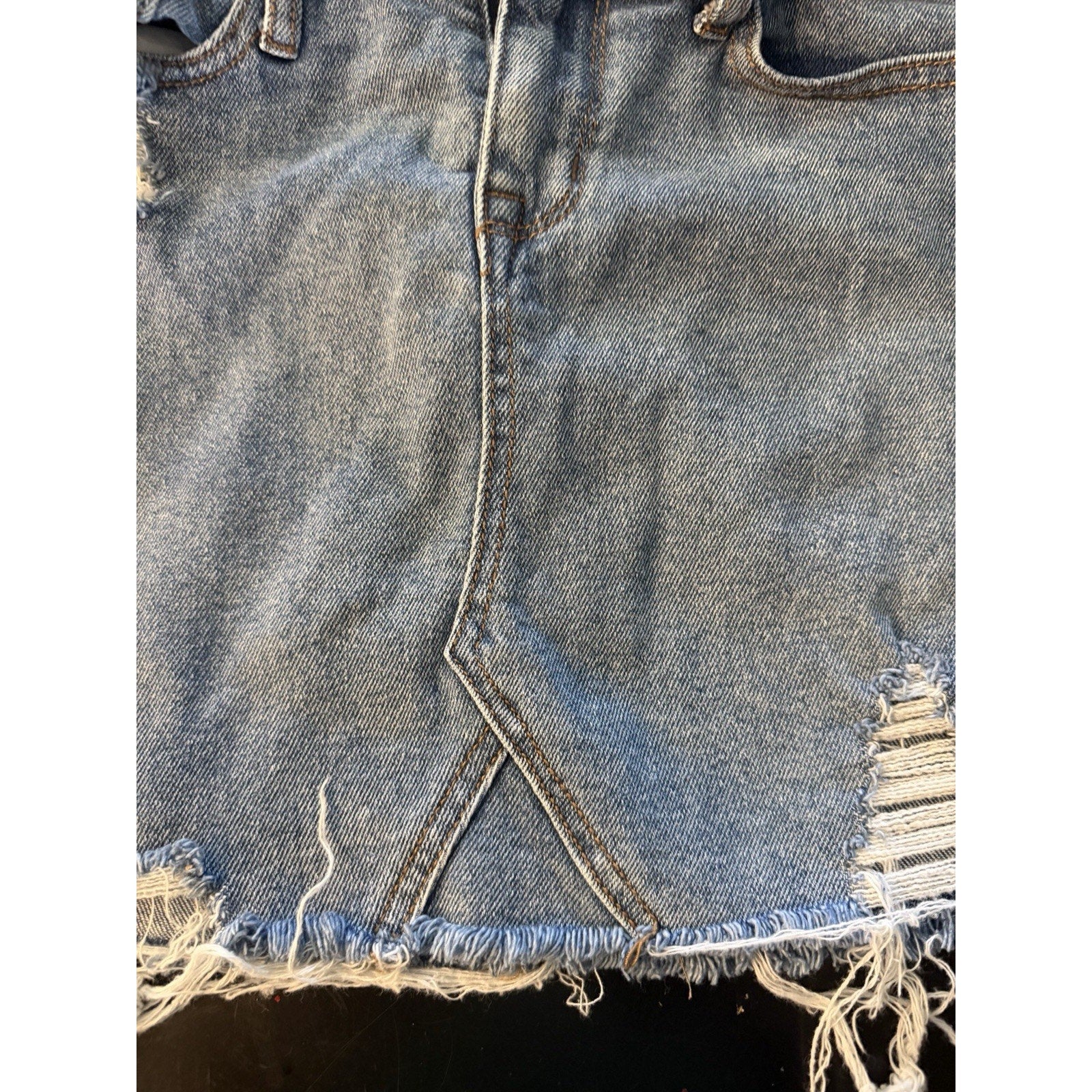 Mossimo Distressed Denim Mini Skirt — Y2K Target Find