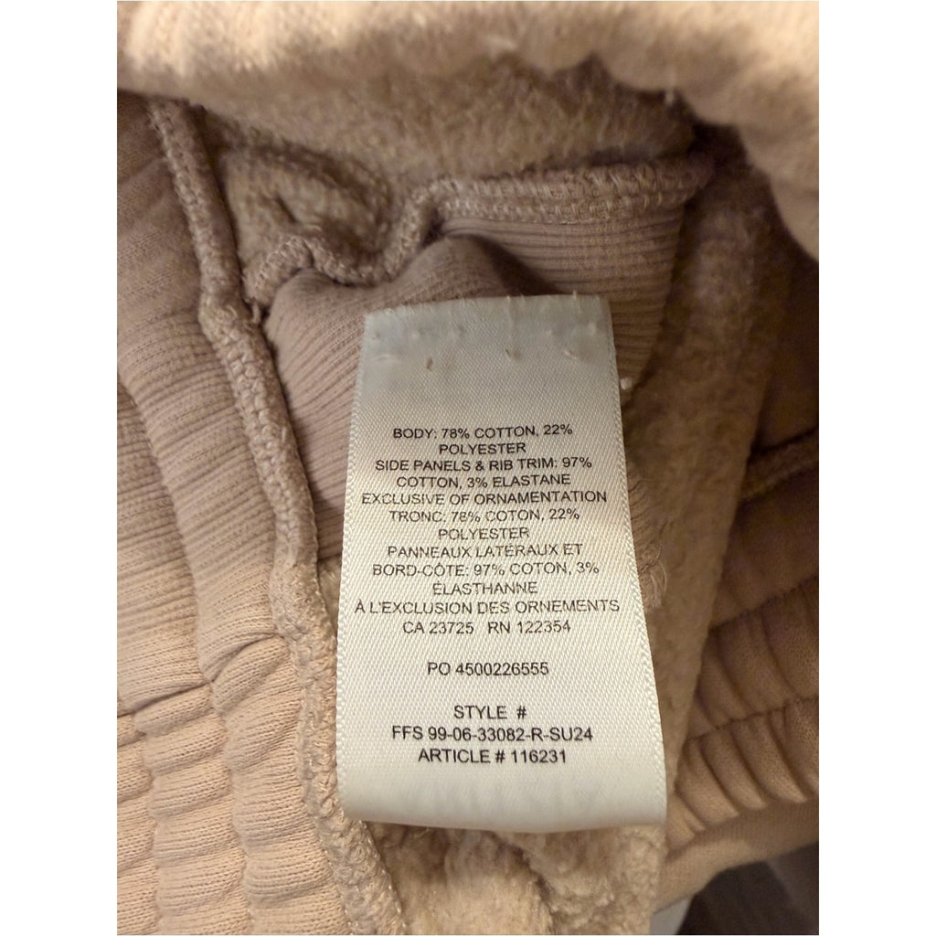 Aritzia Sweatfleece Cozy Fleece Boyfriend Fit Sweatpants in Beige Size M