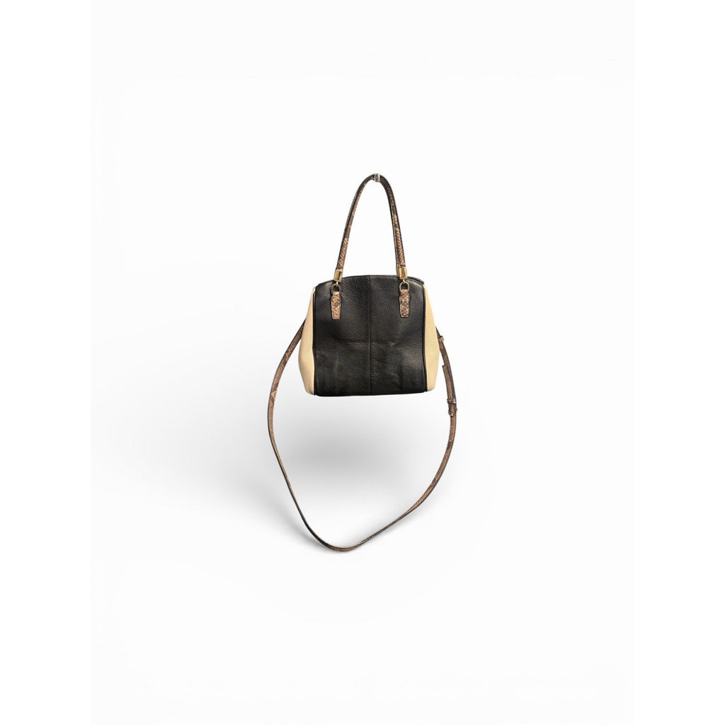Authentic Coach Minetta Bag Black Beige Logo Gold Hardware