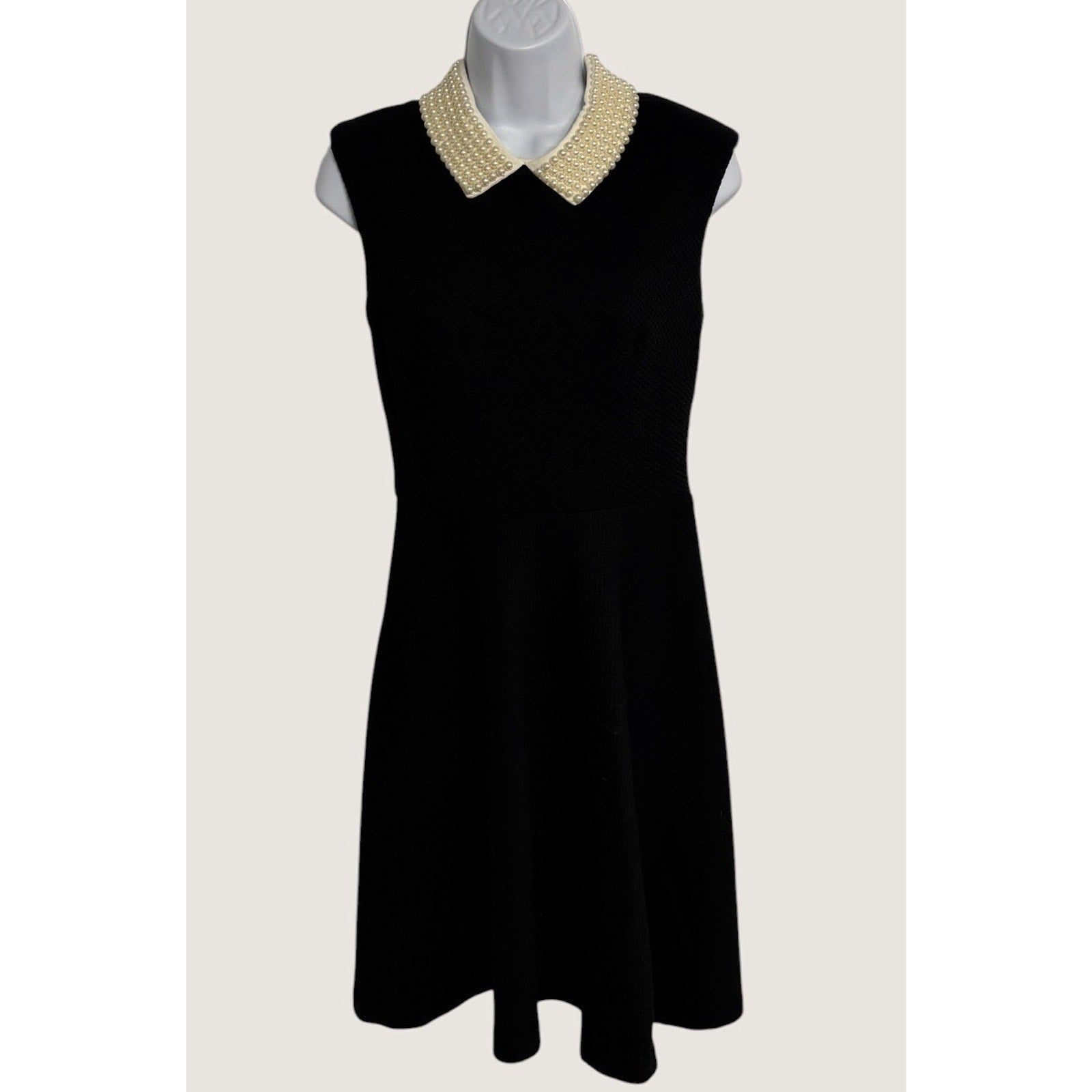 Betsey Johnson Size2 Fit Flare Dress Pearl Collar As Seen On Pretty Little Liars