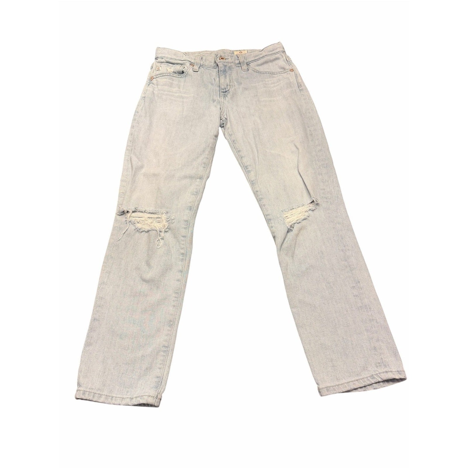 Ag Adriano Goldschmied Light Wash Ex Boyfriend Slouchy Slim Jeans Size 25