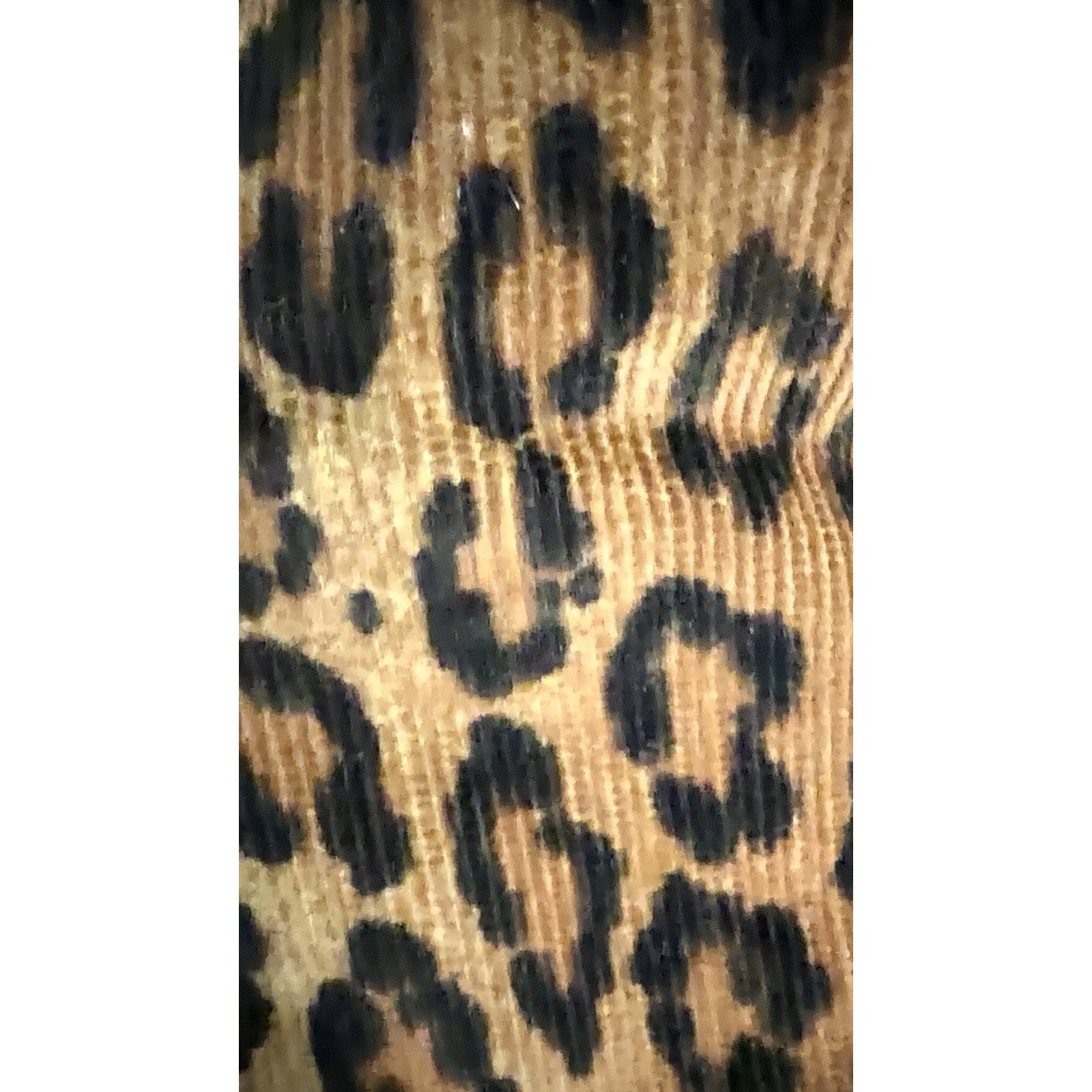 Buzz by Jane Fox Leopard Print Top Handle Bag Corduroy Vintage Y2k