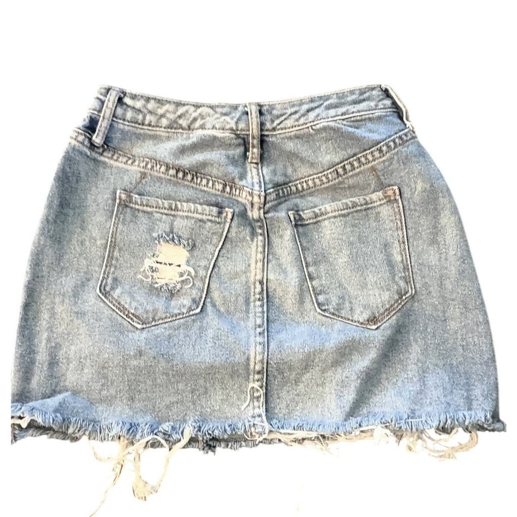 Mossimo Distressed Denim Mini Skirt — Y2K Target Find