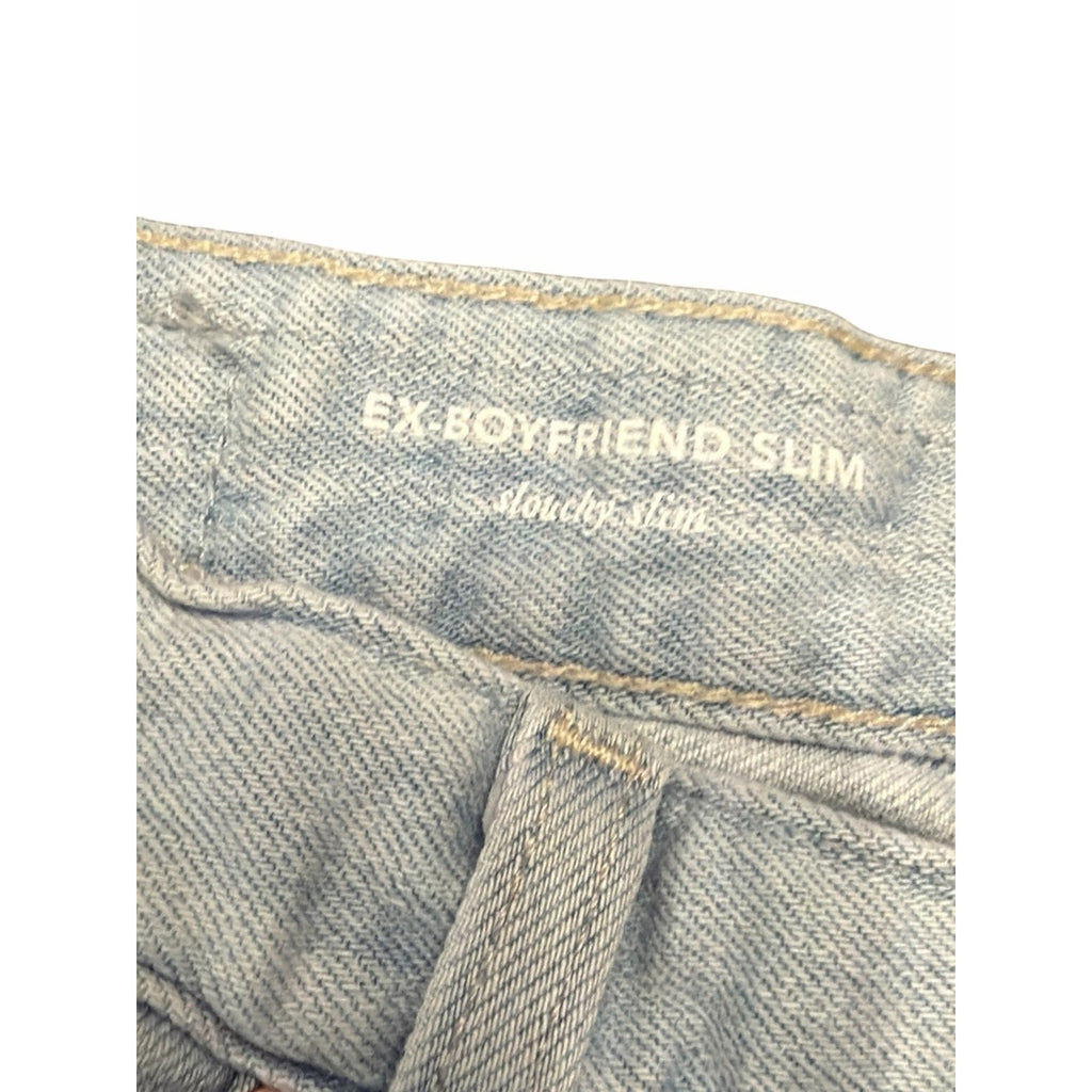 Ag Adriano Goldschmied Light Wash Ex Boyfriend Slouchy Slim Jeans Size 25