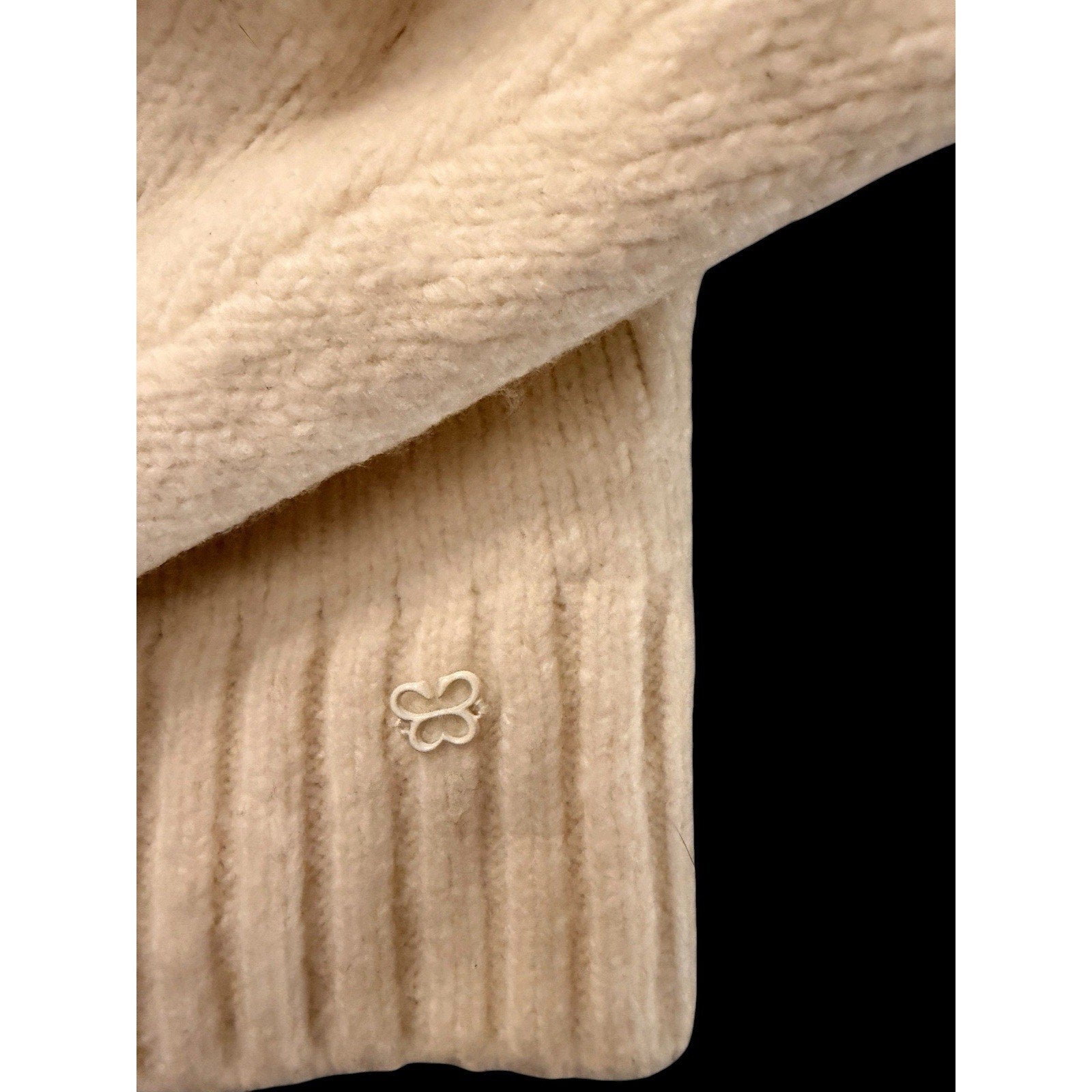 Sunday Best by Aritzia Peggy Cropped Merino Wool Sweater – Cream Size Medium