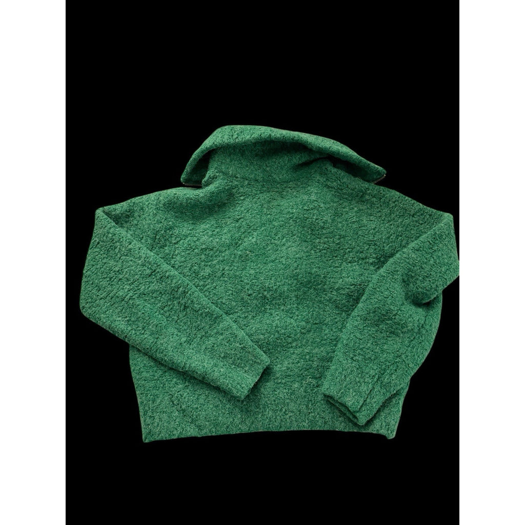 Wilfred Free Aritzia Green Alpaca Blend Quarter Zip Sweater Size XXS