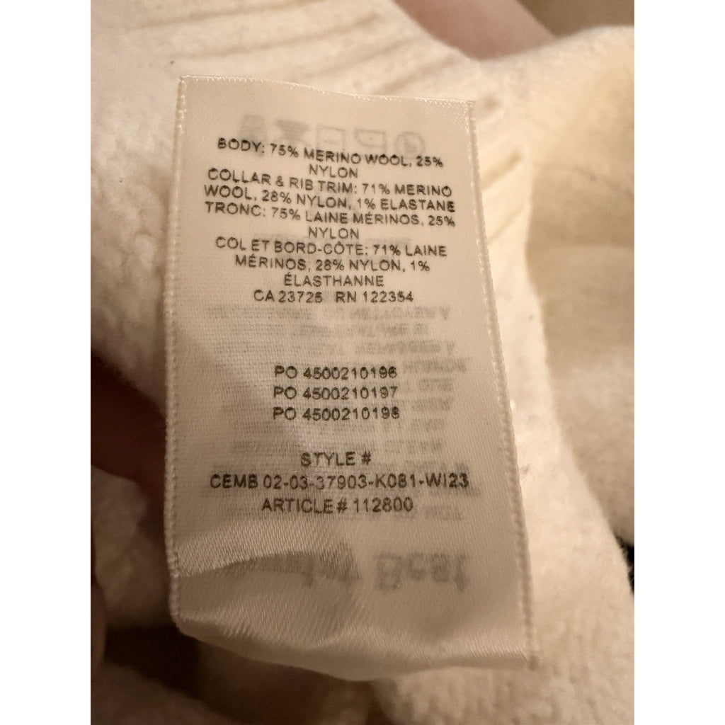 Sunday Best by Aritzia Peggy Cropped Merino Wool Sweater – Cream Size Medium