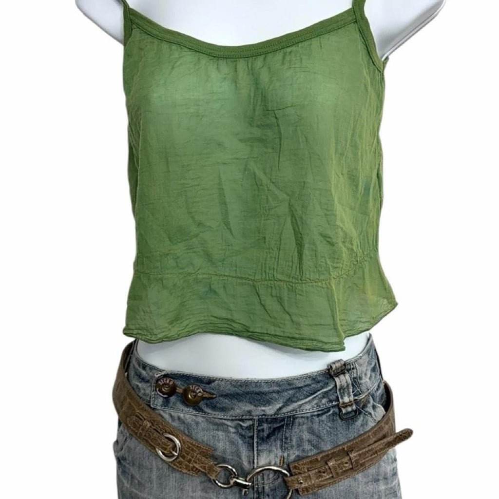 Miss sixty green cropped cami