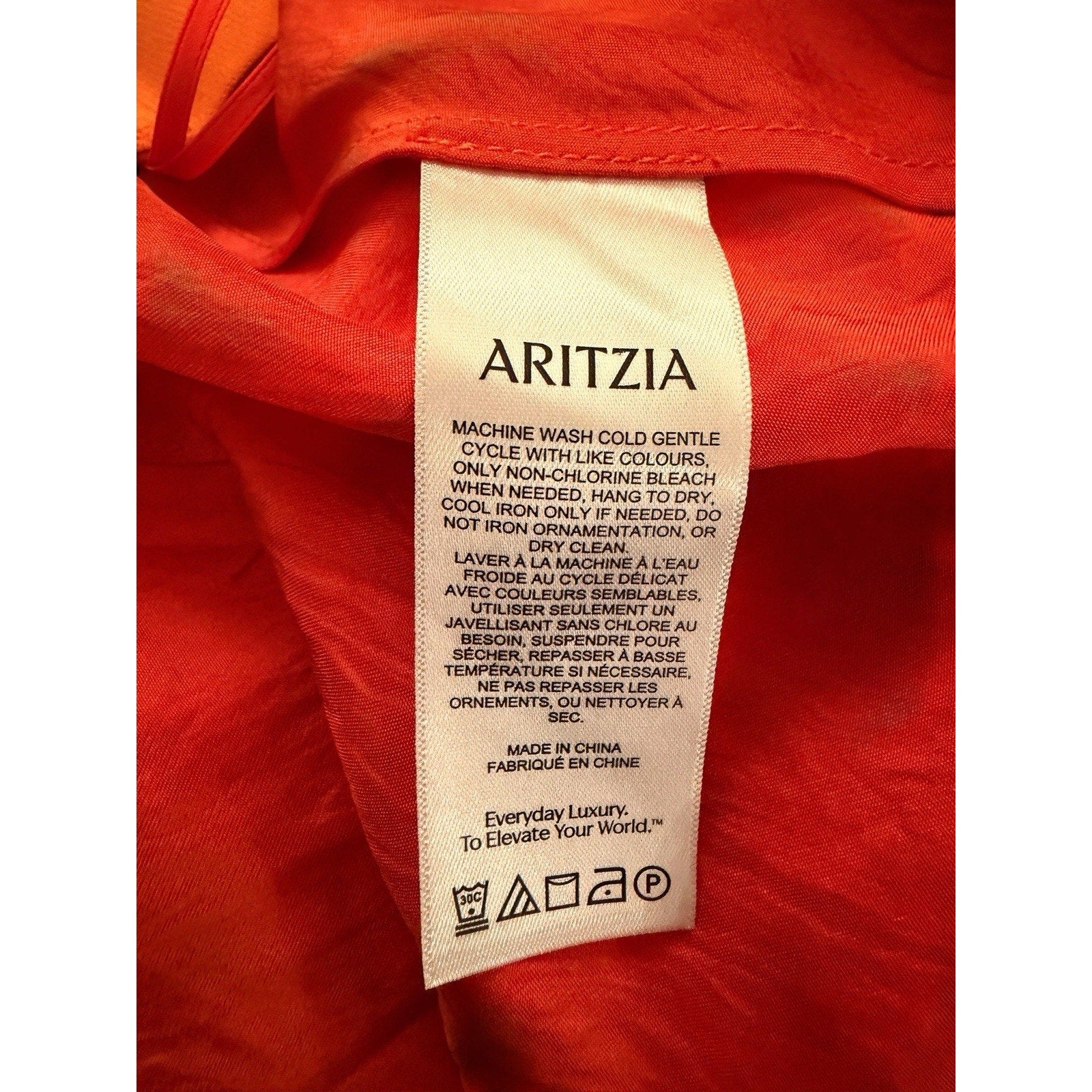 Title: Aritzia Babaton Slip Satin Mini Skirt Orange Coral High Sheen Size 4