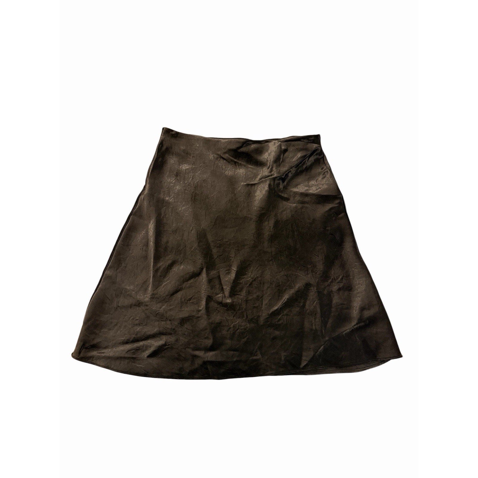 Title: Aritzia Babaton Slip Satin Mini Skirt Black High Sheen Satin Size 4