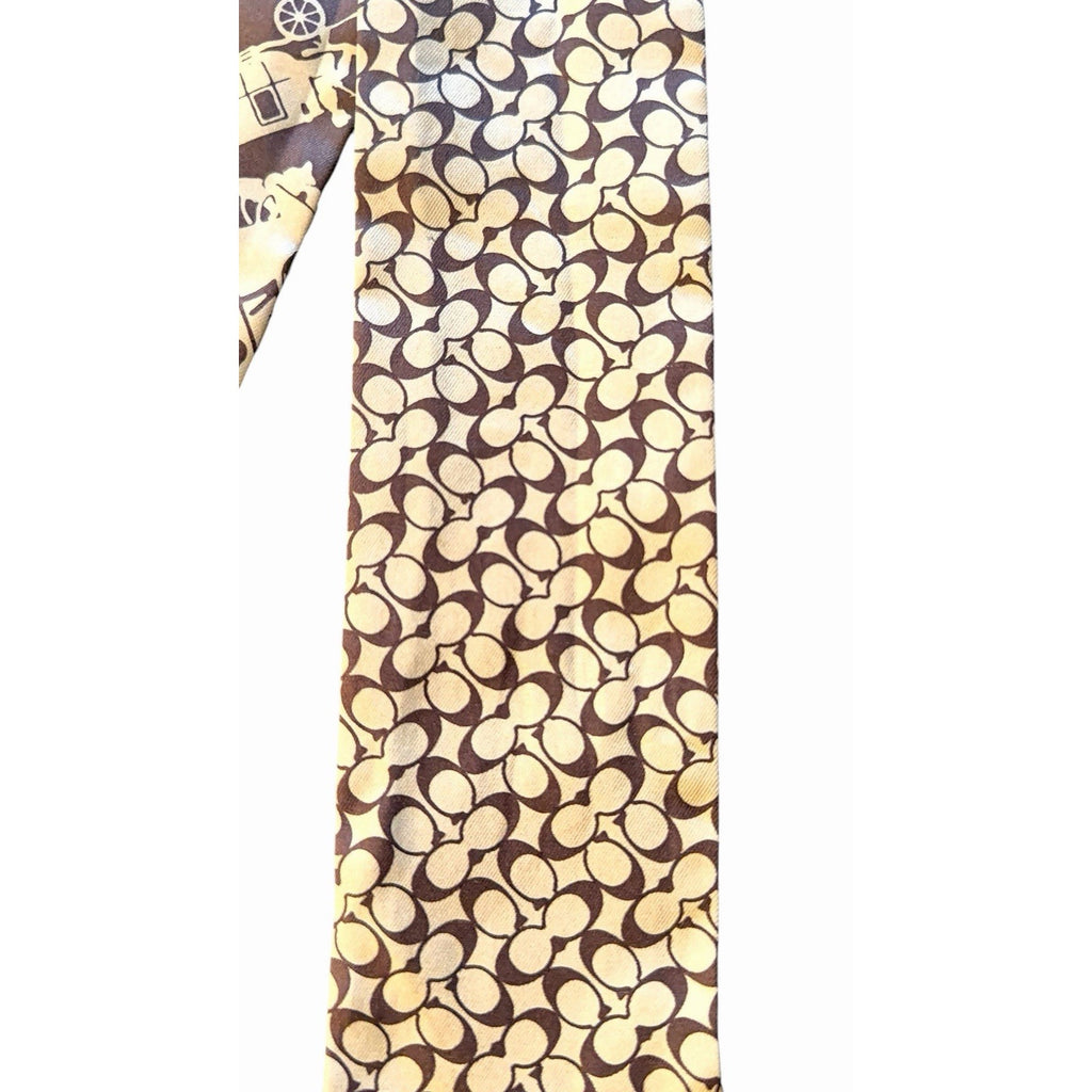 Coach signature Twilly Silk Scarf For Neck Or Bag