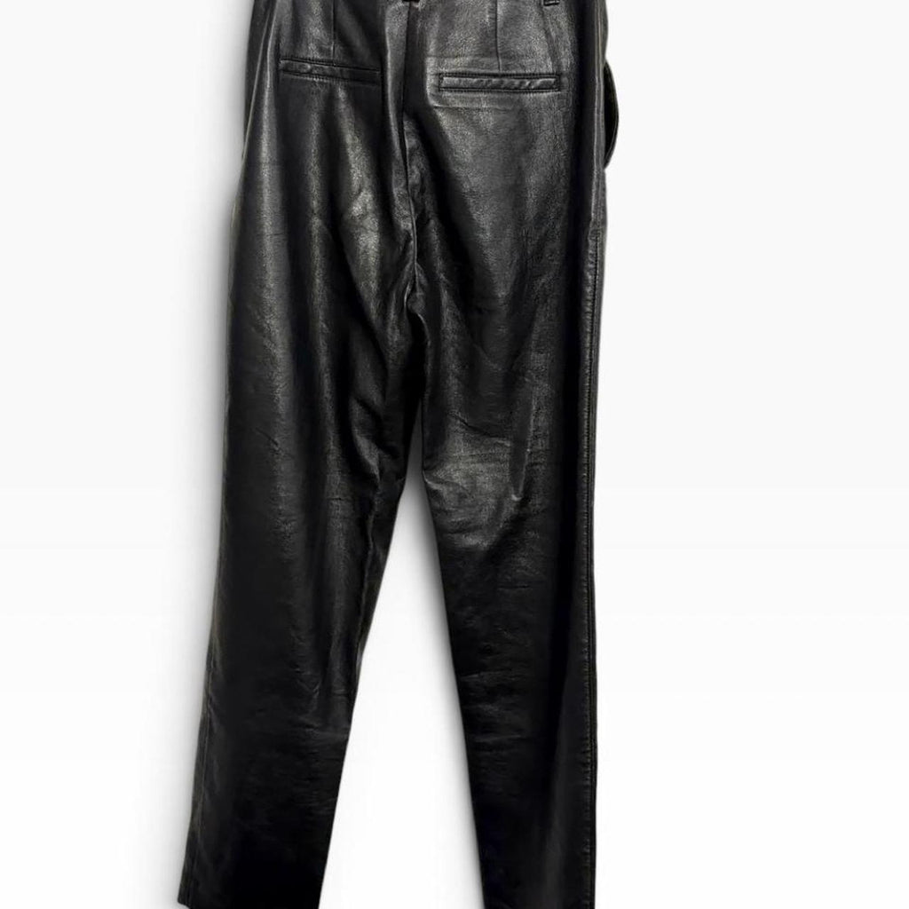 Babaton black faux leather pants