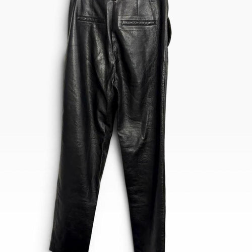 Babaton black faux leather pants