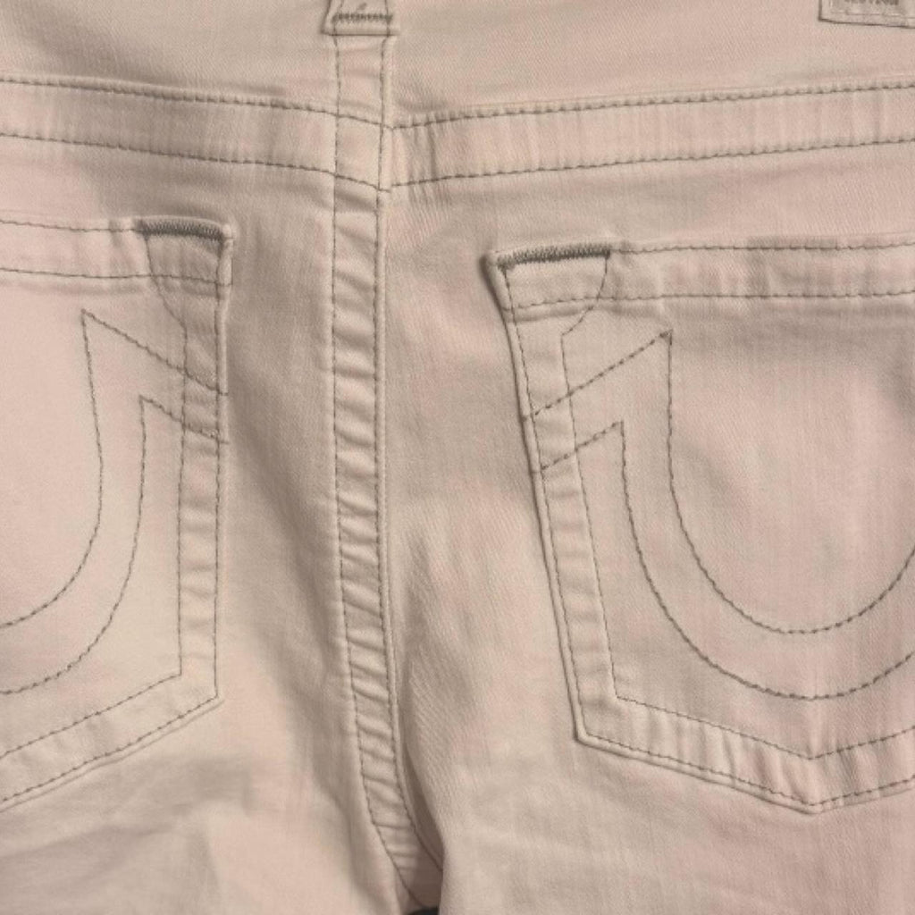True religion stella low rise jeans size 33 Optic White