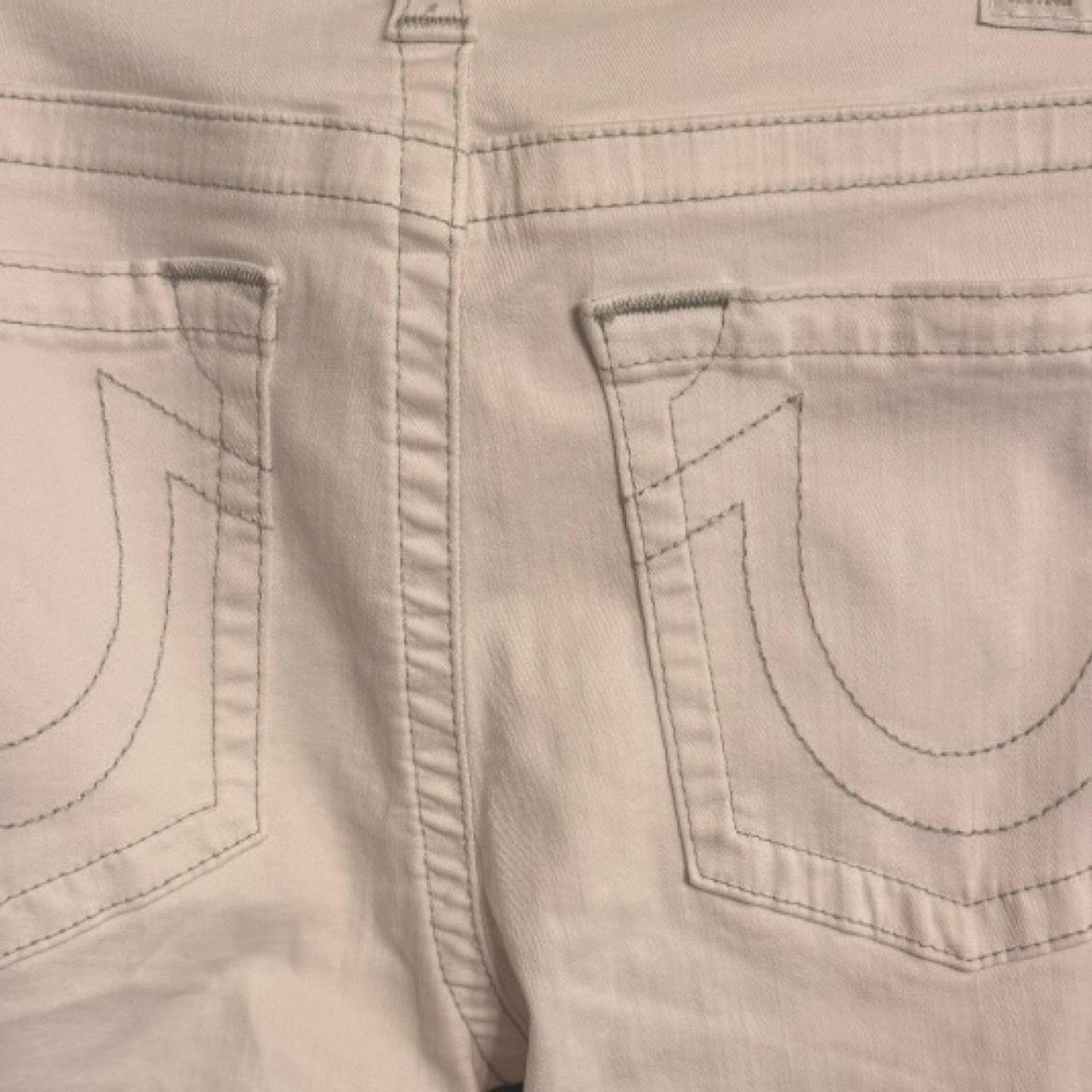 True religion stella low rise jeans size 33 Optic White
