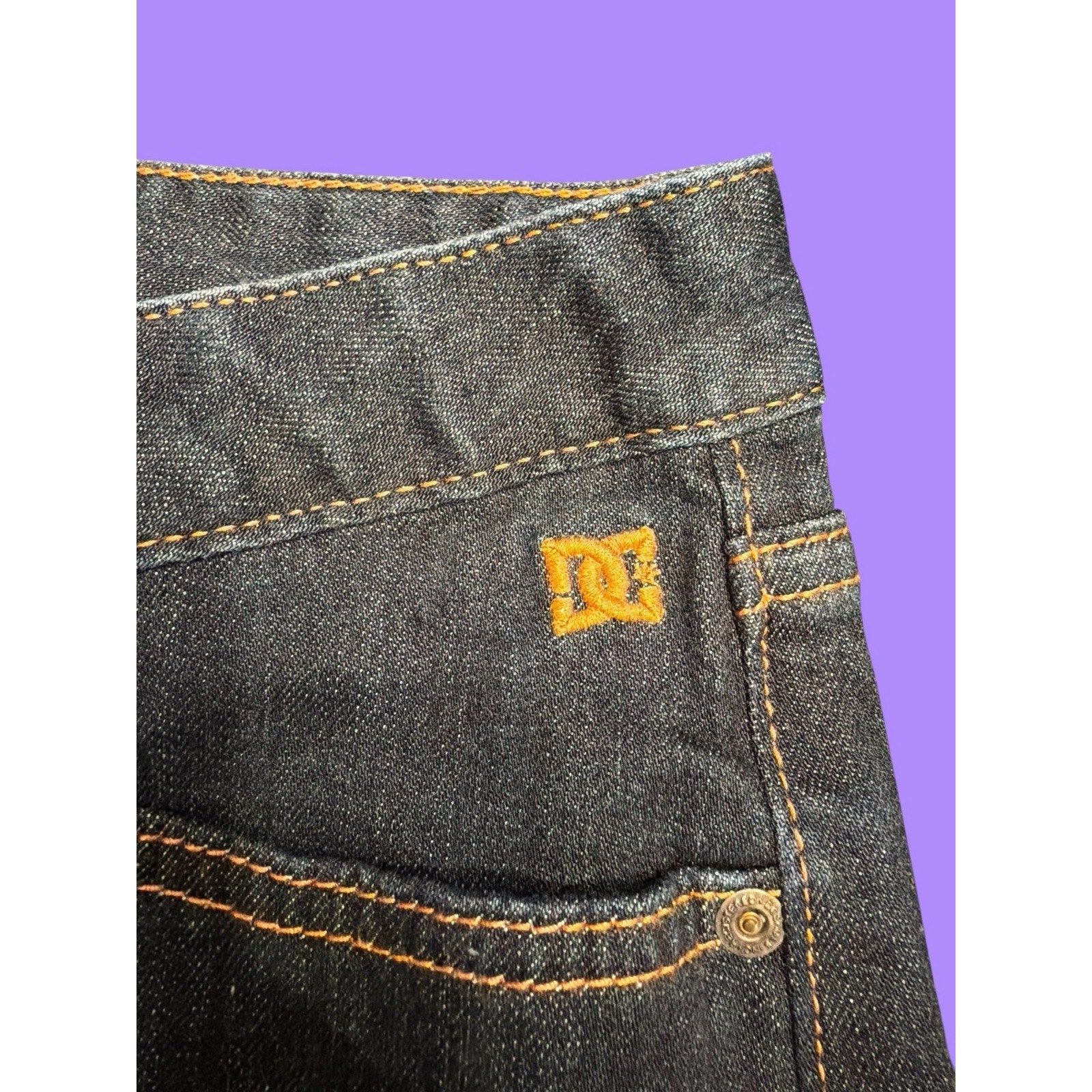 DC Denim logo Mini Skirt Skater Y2K Vintage - Size 27