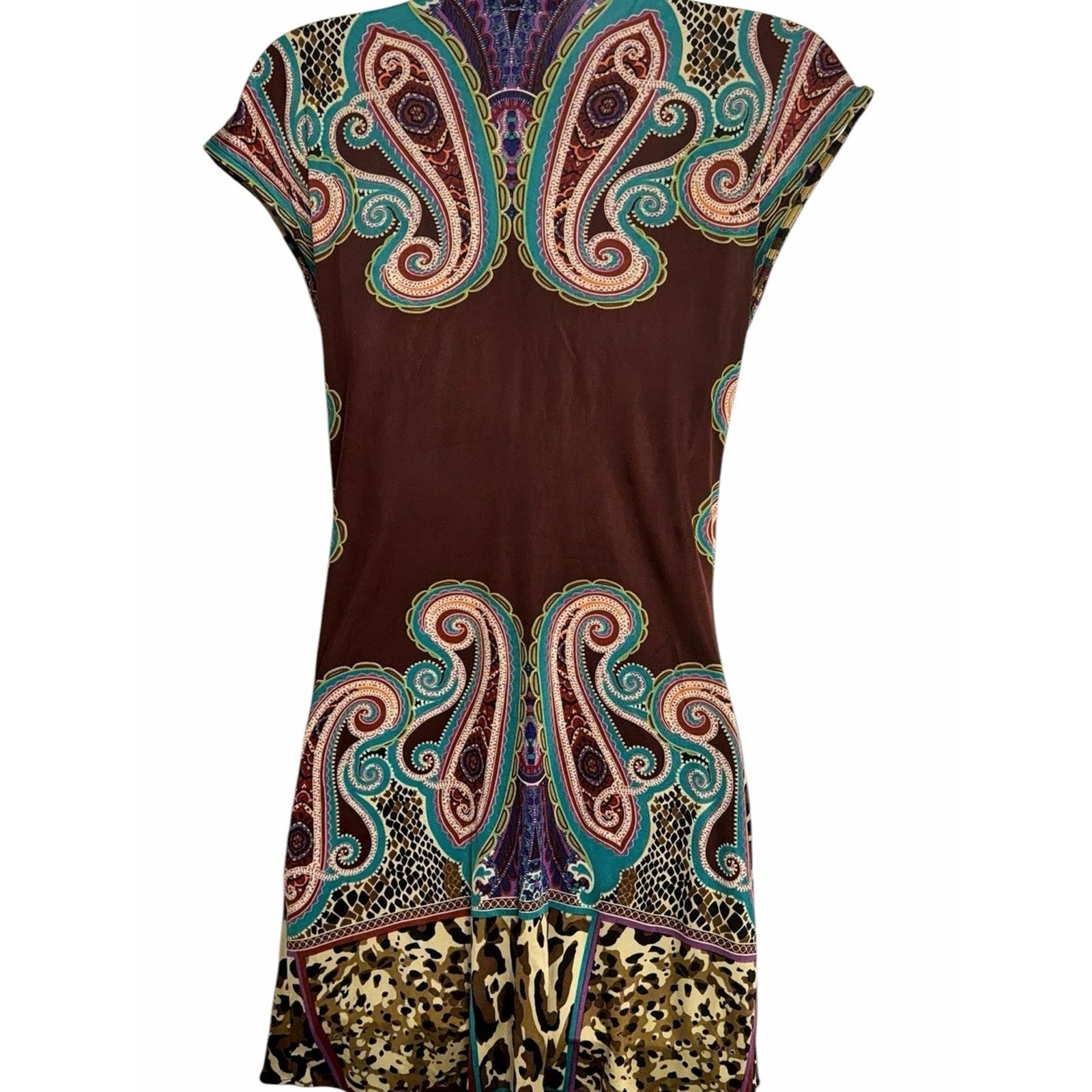 Vintage Sky Shiroda Dress Burgundy Belt Size Small Y2K 100% Silk