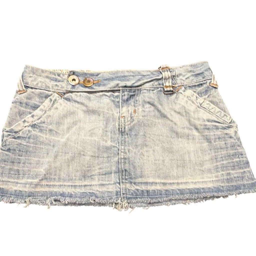 Y2k low rise denim mini
