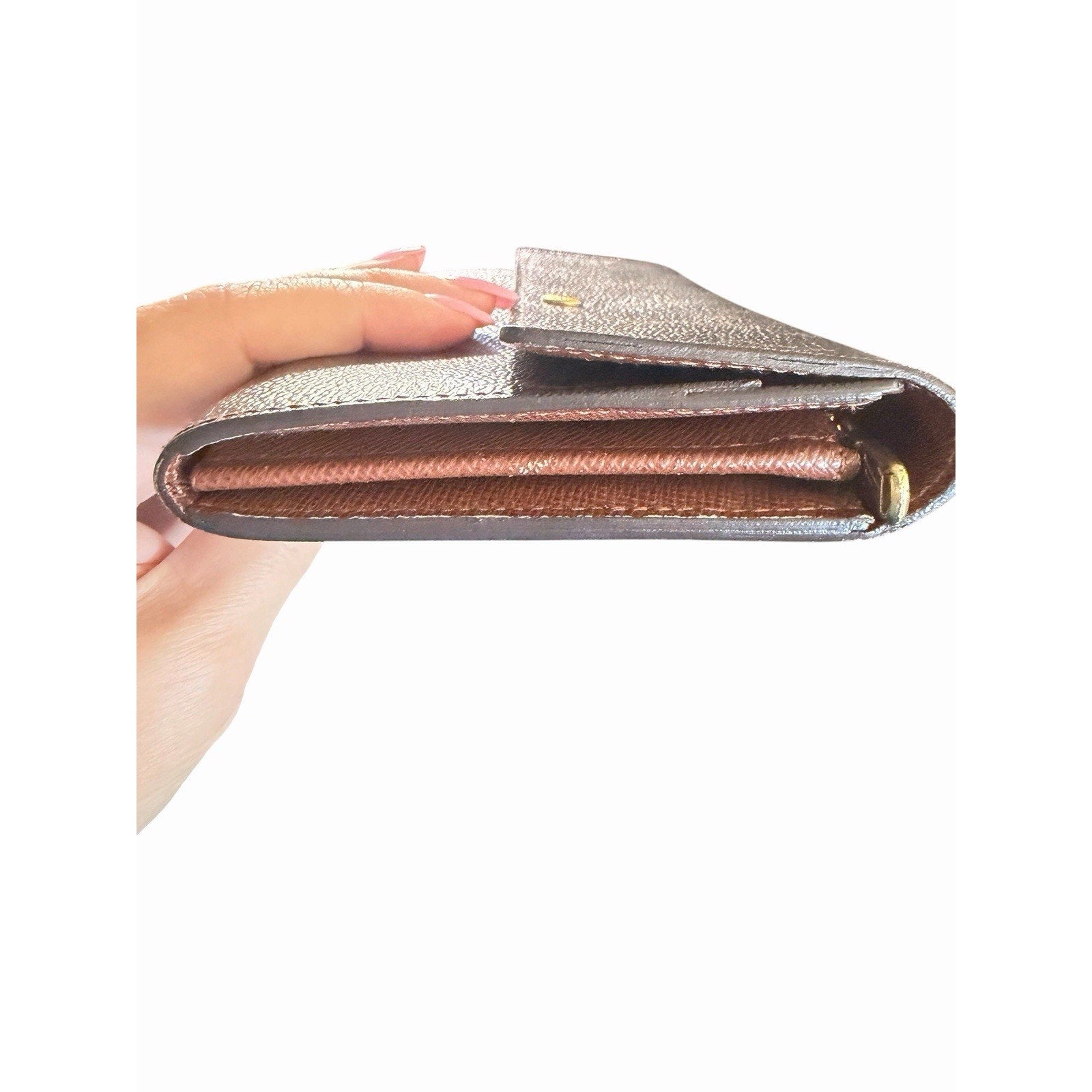 Authentic Louis Vuitton Monogram Sarah long Wallet + LV dust bag + box + COA