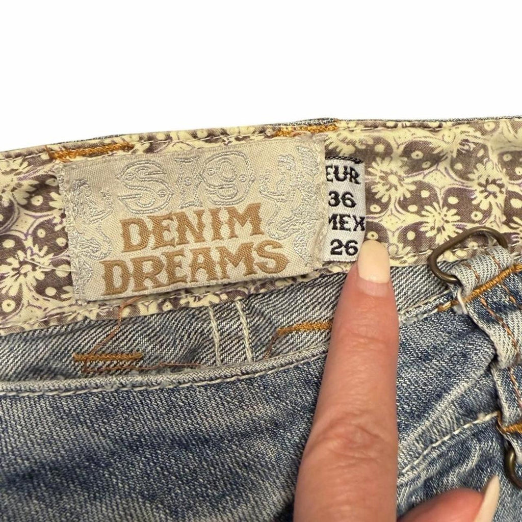 Y2k low rise denim mini